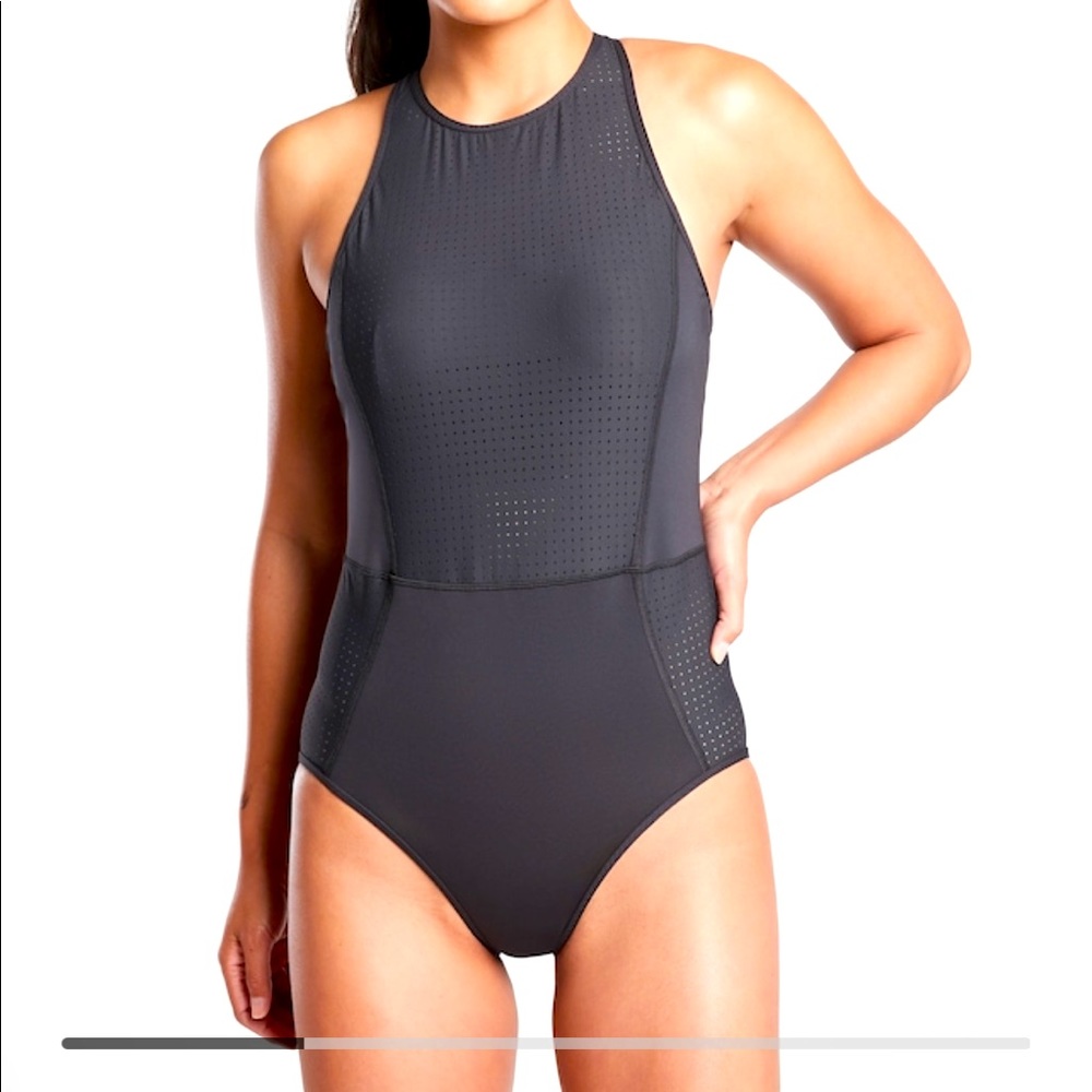 Athleta cross train perforated one piece